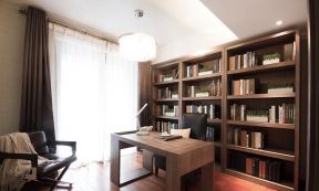 格林生活坊现代简约112平三居室书房装修案例
