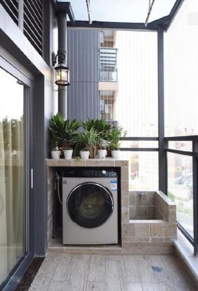 美式风格家装阳台洗衣房设计图片赏析