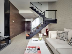 2020玻璃楼梯扶手效果图 简约公寓装修 简约公寓装修图片