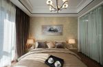 95平现代风格卧室床头壁纸装饰效果图片