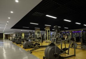 健身房简易装修效果图 健身房设计简易 
