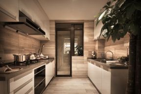 现代简约风格83平米二居厨房橱柜设计图片