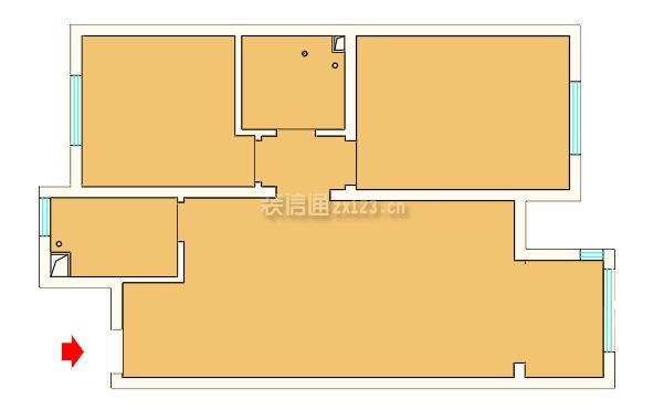 2023兩居室戶(hù)型平面布局圖