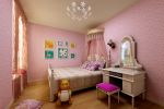 120平方田园风格女儿卧室粉色装修设计图