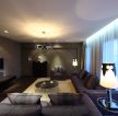 现代简约风格116平米三居客厅沙发设计图片