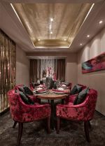 112平米新中式风格平层餐厅餐椅设计图片