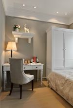 现代欧式风格120平米三室卧室休闲椅装饰图片