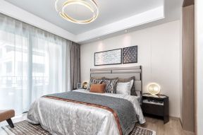 120平米现代简约风格三室卧室床头灯设计图片