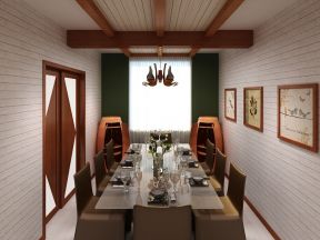 美式风格137平米家庭餐厅简单装修效果图