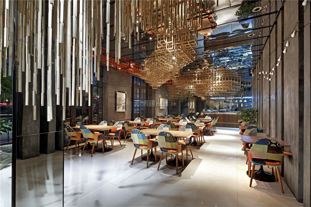 简约风格300平米主题餐厅就餐区装修图片