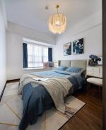 120平现代轻奢风格卧室地毯装饰图片