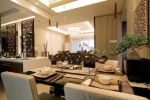 新中式风格180平米复式楼餐厅餐椅装饰图片