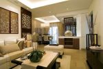 新中式风格180平米复式楼客厅茶几装饰图片