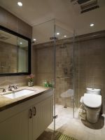 93平地中海风格卧室卫生间淋浴房装修图片