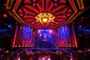 2023奢华风格650平米娱乐酒吧舞台灯光设计图片
