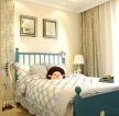 田园地中海风格98平二居室卧室装修图片