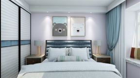 现代简约风格166平米三居卧室床头灯装饰效果图