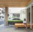 简约风格200平米休闲咖啡厅门口设计图片