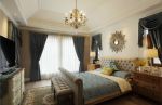 欧美风格105平米三居卧室窗帘设计效果图片