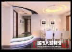 长江现代城145平米四居室现代风格餐厅装修效果图