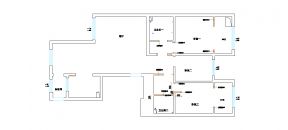 130平房屋三室兩廳裝修設(shè)計平面圖