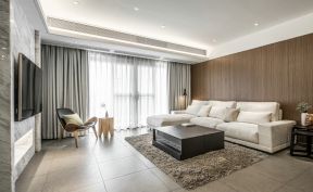 现代简约风格140平三居室客厅沙发设计图片