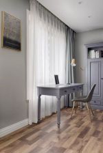 现代北欧风格92平米两居书房书桌家装图片
