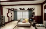 新中式风格268平复式客厅沙发椅设计效果图