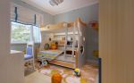 温馨简欧风格儿童房高低床设计效果图