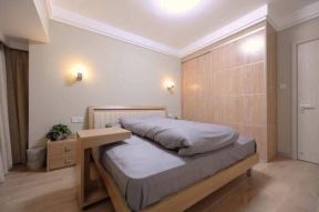 简约风格80平米两居卧室实木衣柜设计图片