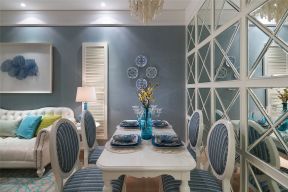简约欧式风格166平三居室餐厅餐椅装饰图片