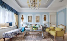 法式风格客厅装修图片 2020法式风格客厅沙发茶几图片