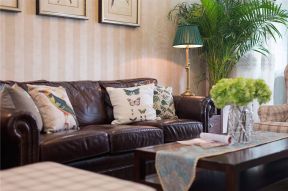161平米小美式风格三居客厅沙发装饰图片