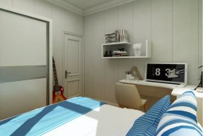 78平米现代简约两居室卧室电脑桌设计效果图
