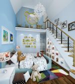 现代风格650平米别墅儿童卧室楼梯装修效果图