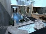 400平米现代简约风格别墅庭院设计效果图片