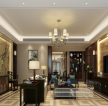 恒隆御园190㎡中式平层客厅装修效果图