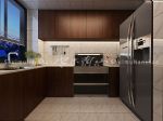 简约风格家庭厨房转角橱柜装修设计效果图