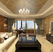 191平米简美式风格复式客厅吊顶家装效果图