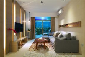 世纪东山88平米两居室现代简约风格客厅装修效果图