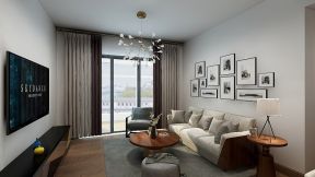 南宁霖峰壹号2023现代客厅沙发设计效果图