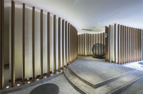 新中式风格800平米酒店过道装修图片
