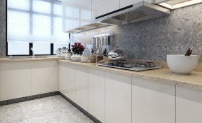 150平米现代简约三居厨房橱柜台面装修效果图