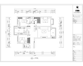 156平米三居室房屋户型平面图
