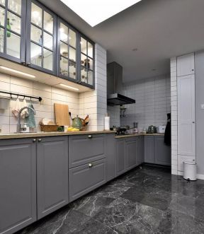 简约北欧风格80平米二居室厨房家装设计图片