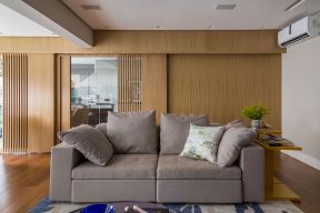 170平米大户型客厅双人布艺沙发装修摆放图片