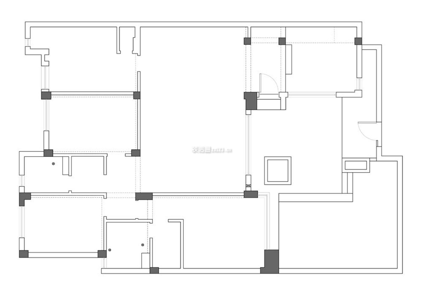 2023三居室住宅戶型平面設(shè)計(jì)圖