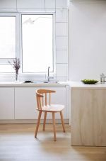 北欧风格家庭厨房带吧台装修效果图2023