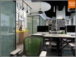 226平公司办公室办公桌摆放设计效果图