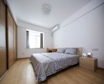 98平米现代简约家庭卧室木质地板图片